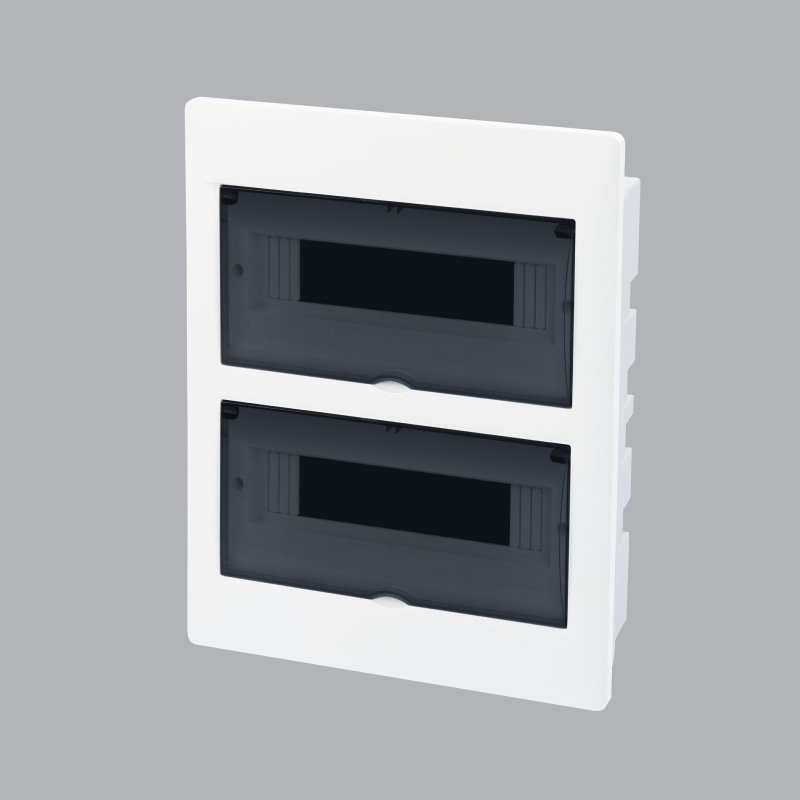 Wall-mounted electrical cabinet contains MCB TS-24